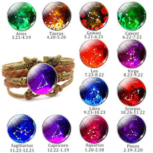 Load image into Gallery viewer, 12 Zodiac Constellation Vintage Bracelet