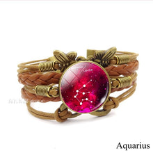 Load image into Gallery viewer, 12 Zodiac Constellation Vintage Bracelet