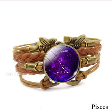 Load image into Gallery viewer, 12 Zodiac Constellation Vintage Bracelet