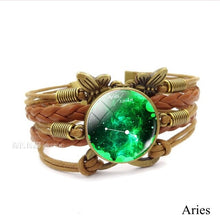Load image into Gallery viewer, 12 Zodiac Constellation Vintage Bracelet