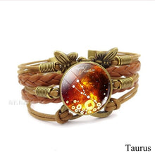 Load image into Gallery viewer, 12 Zodiac Constellation Vintage Bracelet