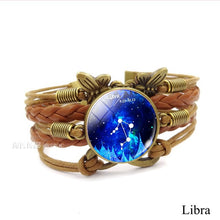 Load image into Gallery viewer, 12 Zodiac Constellation Vintage Bracelet