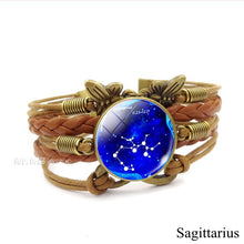 Load image into Gallery viewer, 12 Zodiac Constellation Vintage Bracelet