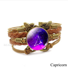 Load image into Gallery viewer, 12 Zodiac Constellation Vintage Bracelet