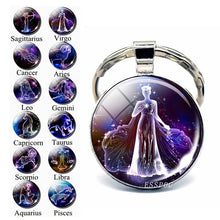 Load image into Gallery viewer, 12 Constellation Keychain