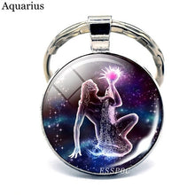 Load image into Gallery viewer, 12 Constellation Keychain