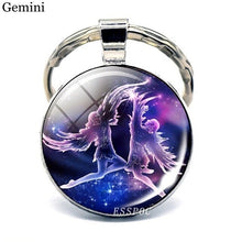 Load image into Gallery viewer, 12 Constellation Keychain