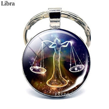 Load image into Gallery viewer, 12 Constellation Keychain