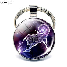 Load image into Gallery viewer, 12 Constellation Keychain