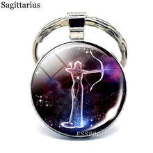 Load image into Gallery viewer, 12 Constellation Keychain