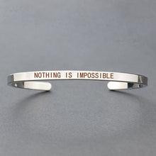 Load image into Gallery viewer, Motivational Stainless Bracelets