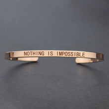 Load image into Gallery viewer, Motivational Stainless Bracelets