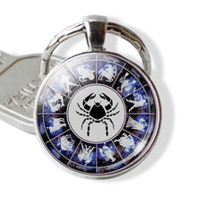Load image into Gallery viewer, 12 Zodiac Stainless Keychain