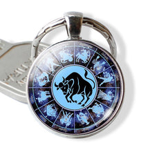 Load image into Gallery viewer, 12 Zodiac Stainless Keychain
