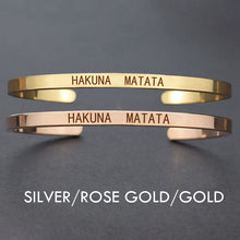 Load image into Gallery viewer, "Hakuna Matata" Stainless Steel Bracelet