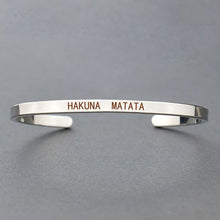 Load image into Gallery viewer, "Hakuna Matata" Stainless Steel Bracelet