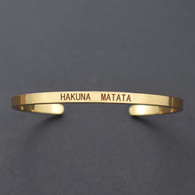 Load image into Gallery viewer, "Hakuna Matata" Stainless Steel Bracelet