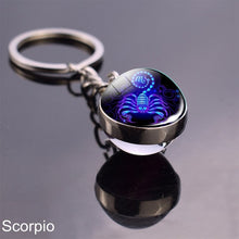 Load image into Gallery viewer, 12 Zodiac Sign Keychain