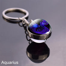 Load image into Gallery viewer, 12 Zodiac Sign Keychain