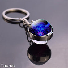 Load image into Gallery viewer, 12 Zodiac Sign Keychain