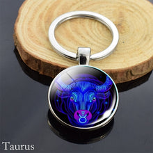 Load image into Gallery viewer, 12 Zodiac Sign Keychain