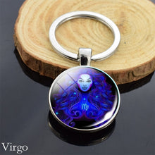 Load image into Gallery viewer, 12 Zodiac Sign Keychain