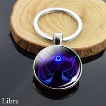 Load image into Gallery viewer, 12 Zodiac Sign Keychain