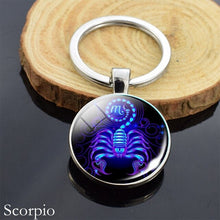 Load image into Gallery viewer, 12 Zodiac Sign Keychain
