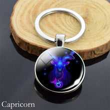 Load image into Gallery viewer, 12 Zodiac Sign Keychain