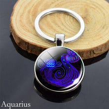 Load image into Gallery viewer, 12 Zodiac Sign Keychain
