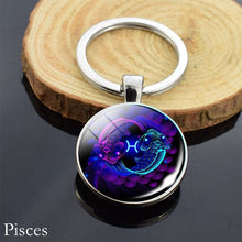Load image into Gallery viewer, 12 Zodiac Sign Keychain