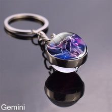 Load image into Gallery viewer, 12 Zodiac Sign Keychain