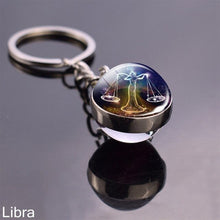 Load image into Gallery viewer, 12 Zodiac Sign Keychain