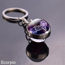 Load image into Gallery viewer, 12 Zodiac Sign Keychain