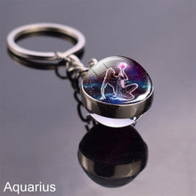 Load image into Gallery viewer, 12 Zodiac Sign Keychain