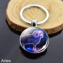 Load image into Gallery viewer, 12 Zodiac Sign Keychain