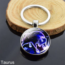 Load image into Gallery viewer, 12 Zodiac Sign Keychain