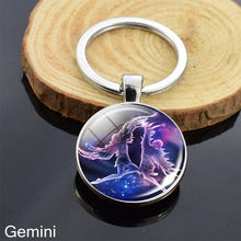 Load image into Gallery viewer, 12 Zodiac Sign Keychain