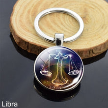 Load image into Gallery viewer, 12 Zodiac Sign Keychain