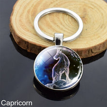 Load image into Gallery viewer, 12 Zodiac Sign Keychain
