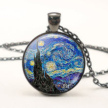 Load image into Gallery viewer, Starry Night Art Painting Van Gogh Necklace