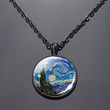 Load image into Gallery viewer, Starry Night Art Painting Van Gogh Necklace