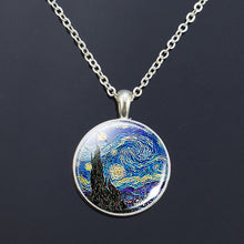 Load image into Gallery viewer, Starry Night Art Painting Van Gogh Necklace