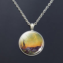 Load image into Gallery viewer, Starry Night Art Painting Van Gogh Necklace