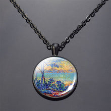Load image into Gallery viewer, Starry Night Art Painting Van Gogh Necklace