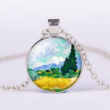 Load image into Gallery viewer, Vintage Starry Night Van Gogh Necklace