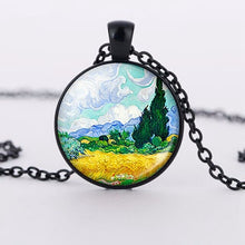 Load image into Gallery viewer, Vintage Starry Night Van Gogh Necklace
