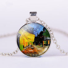 Load image into Gallery viewer, Vintage Starry Night Van Gogh Necklace