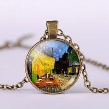 Load image into Gallery viewer, Vintage Starry Night Van Gogh Necklace
