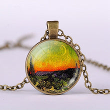 Load image into Gallery viewer, Vintage Starry Night Van Gogh Necklace